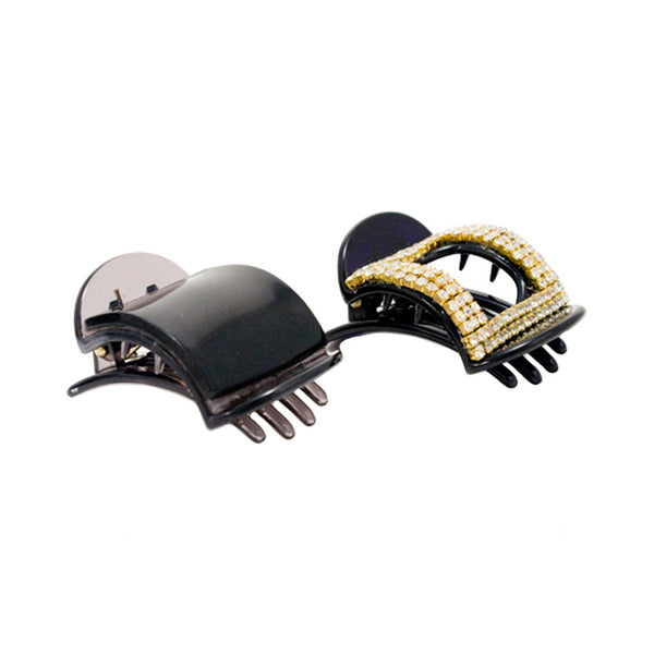 Super Clamps® Small - Black + Rhinestone Square
