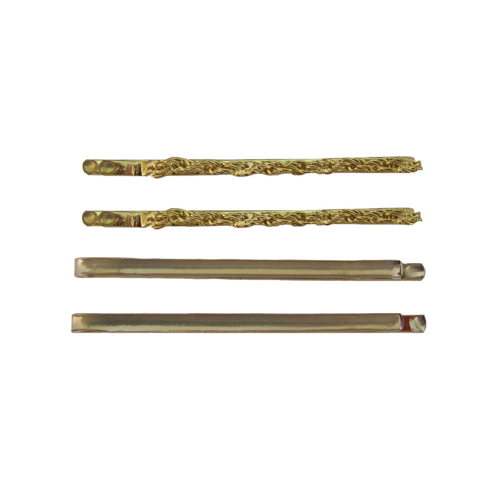 Mia® Bobby Pins - gold chain 4 pieces - #MiaKaminski of #MiaBeauty #bobbypins #hairpins #beauty #hairaccessories