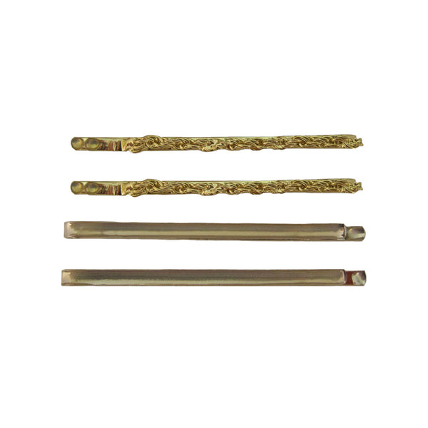 Twisted Chain Bobby Pins - Gold