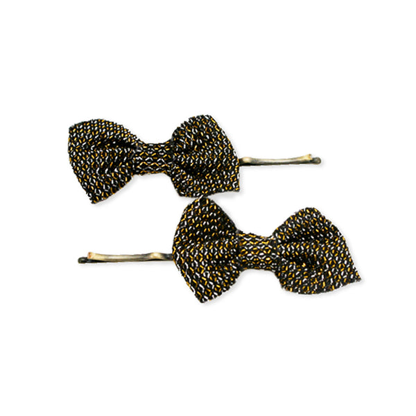 Bobby Pins With Bows - Bronze