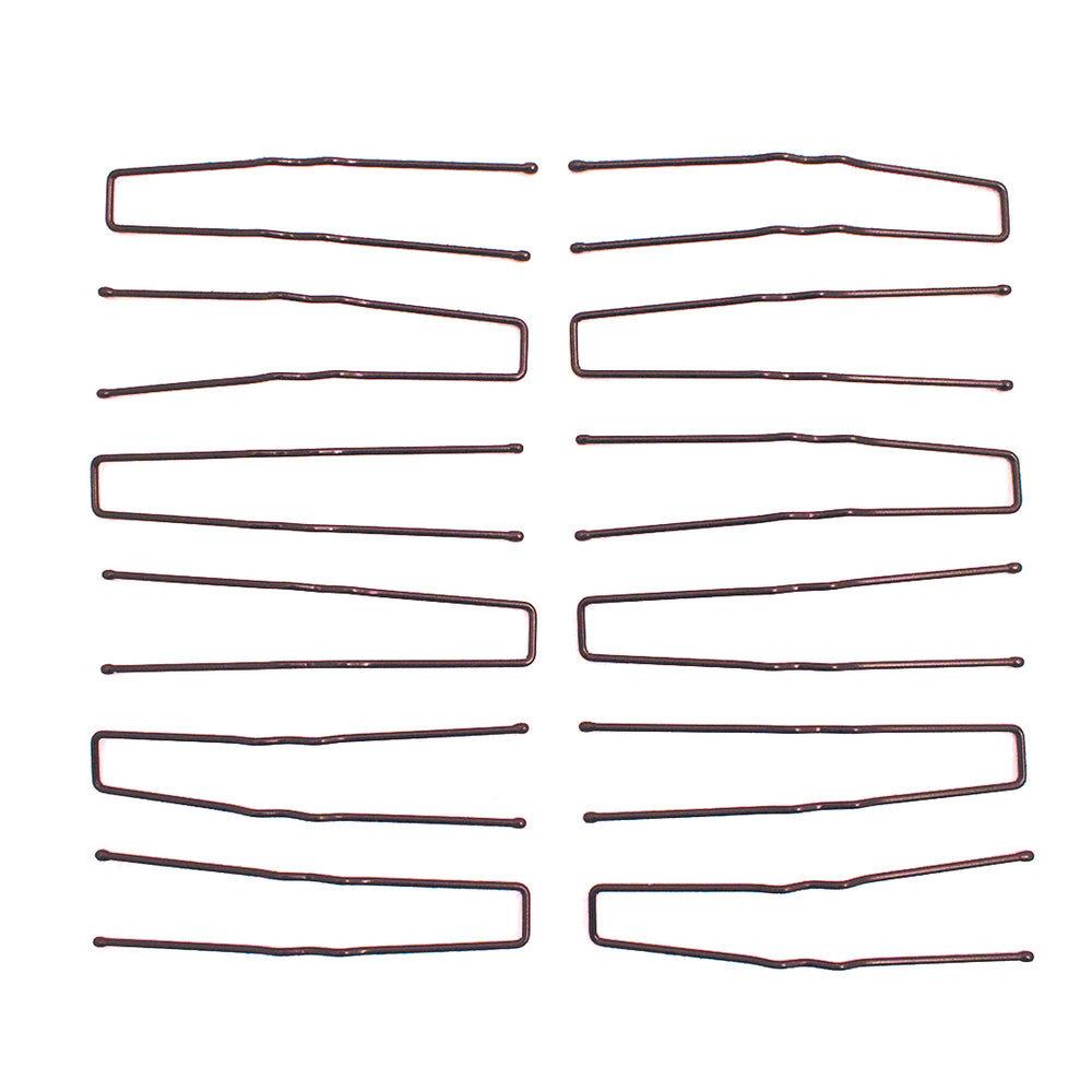 Mia® SqHair Pins - brown color - 12 pieces - designed by #Mia Kaminski of Mia Beauty