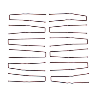 Mia® SqHair Pins - brown color - 12 pieces - designed by #Mia Kaminski of Mia Beauty