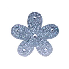 Mia Hair Stickers® - large Silver Flower - #MiaMinnelli of Mia Beauty - 1