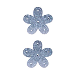 Mia Hair Stickers® - small Silver Flowers - #Mia of Mia Beauty 