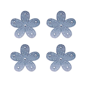 Mia Hair Stickers® - mini Silver Flowers - #MiaKaminski of Mia Beauty