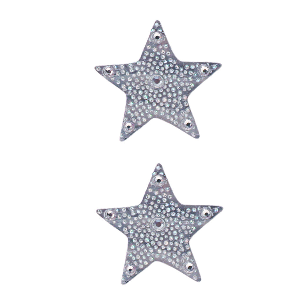 Mia Hair Stickers® - mini Silver Stars - invented by #MiaKaminski of Mia Beauty - 2