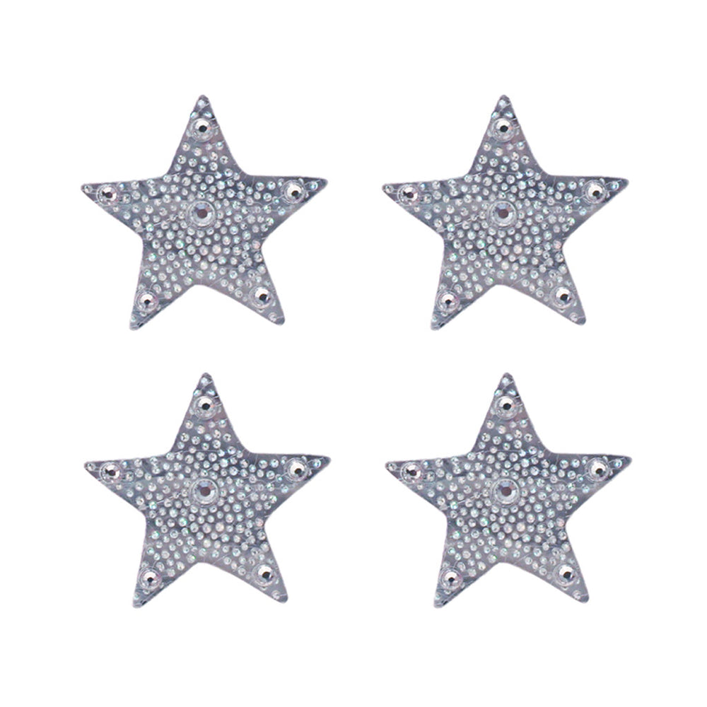 Mia Hair Stickers® - mini Silver Stars - invented by #MiaKaminski of Mia Beauty - 2