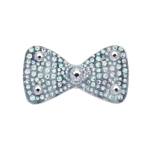 Mia Hair Stickers® - large Silver Bow - #MiaMinnelli of Mia Beauty - 1