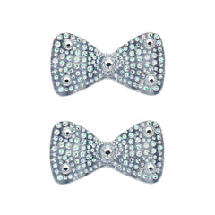 Mia Hair Stickers® - small Silver Bows - #MiaMinnelli of Mia Beauty - 3