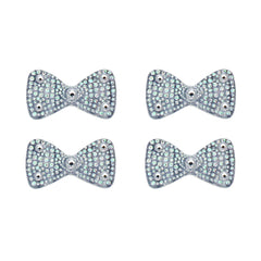 Mia Hair Stickers® - mini Silver Bows - #MiaMinnelli of Mia Beauty - 2