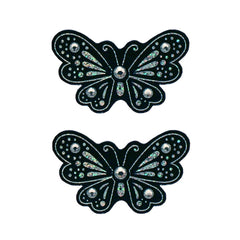 Mia® Hair Stickers® - small Black Butterflies - black color - invented by #MiaKaminski of Mia Beauty