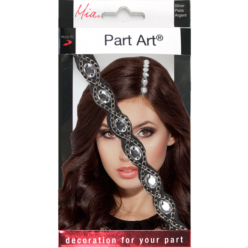 Part Art­® - Silver Chain w/ Clear Marquis Rhinestone - Mia Beauty invented by #MiaKaminski