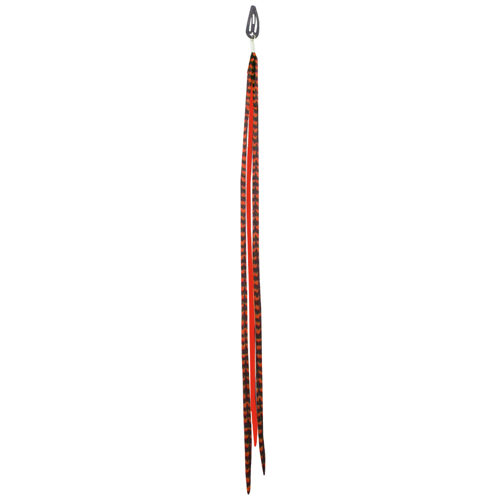 Mia® Clip-n-faux Feathers® - red color - #AsSeenOnTV - invented by #MiaKaminski of #MiaBeauty