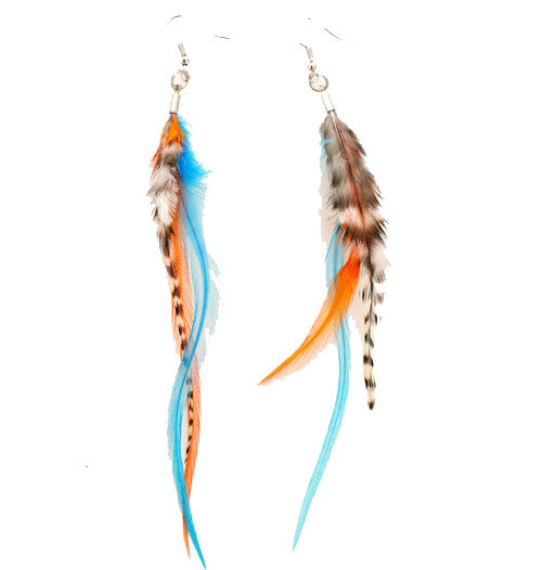 Feather Earrings - Mixed color
