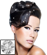 Mia® Crown Jewels - iron on crystals on model by #MiaKaminski of Mia Beauty