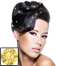 Mia® Crown Jewels - iron on stars on model - gold color - by #MiaKaminski of Mia Beauty
