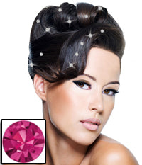 Mia® Crown Jewels - iron on crystals on model by #MiaKaminski of Mia Beauty