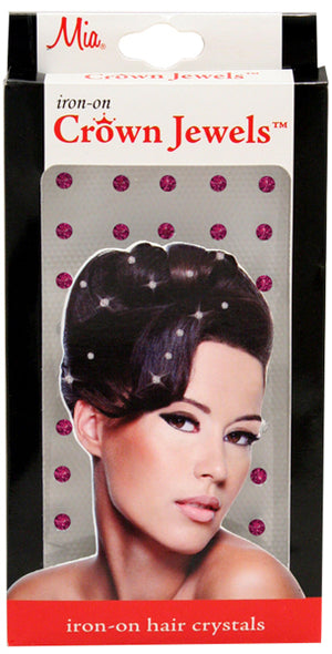 Mia® Crown Jewels - iron on crystals - in packaging - by #MiaKaminski of Mia Beauty