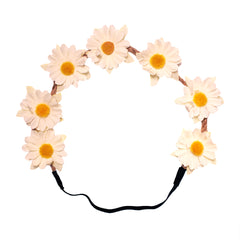 Mia® Beauty Flower Halo Headband - cream Daisies 
