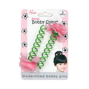 Mia® Girl - Bobby Spins® with flowers - Mia Beauty - designed by #MiaKaminski of #Mia #Beauty #hair #hairaccessoriesforgirls #bobbypins #bundecoration 