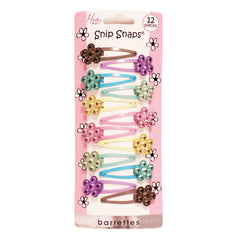 Mia® Girl Snip Snaps® - 12 pieces on packaging - designed by #MiaKaminski of Mia Beauty - pastel  colors