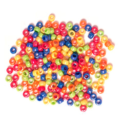 Mia® Girl Hair Beads - 200 beads shown - assorted rainbow colors - designed by #MiaKaminski of Mia Beauty