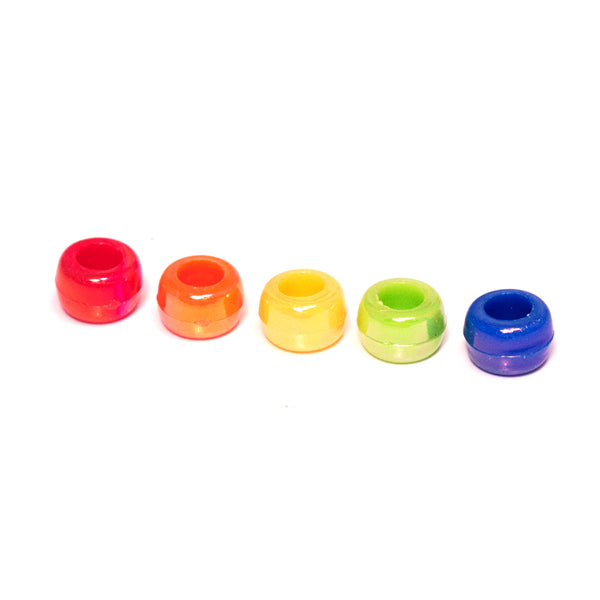 Mia® Girl Hair Beads - 5 colors shown - assorted rainbow colors - designed by #MiaKaminski of Mia Beauty