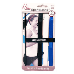 Mia® Sport Bands™ Thin Headbands - Black, white, royal blue - #MiaKaminski Mia Beauty