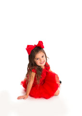 Mia® Spirit Grosgrain Ribbon Bow Barrette - large size - red color - #EllaOnBeauty - designed by #MiaKaminski of Mia Beauty