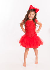 Mia® Spirit Grosgrain Ribbon Bow Barrette - large size - red color - #EllaOnBeauty - designed by #MiaKaminski of Mia Beauty