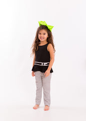 Mia® Spirit Grosgrain Ribbon Bow Barrette - large size - lime green on #EllaOnBeaty - designed by #MiaKaminski of Mia Beauty