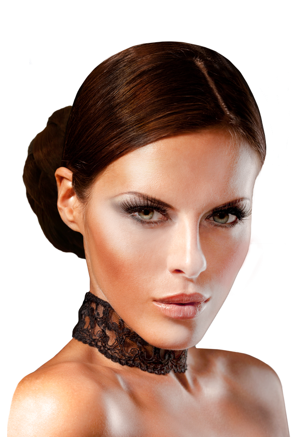 Mia® Clip-n-Bun® - black color - 1 piece - shown on model - designed by #Mia Kaminski of Mia Beauty  #Mia #Beauty #HairAccessories #SyntheticWigHair #buns #bunstylingtools