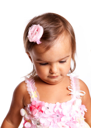 Mia® Baby Chiffon Rosette Clip  - light pink color - #EllaOnBeauty - by #MiaKaminski Mia Beauty