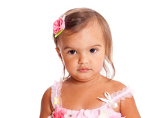 Mia® Baby Jersey Flower Clip - hot pink color -  on #EllaOnBeauty - by #MiaKaminski Mia Beauty
