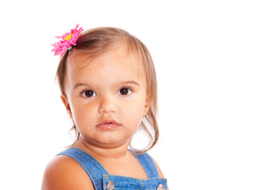 Mia® Baby Daisy Flower Barrette - hot pink color -shown on #EllaOnBeauty #EllaKaminski - by #MiaKaminski #Mia #MiaBeauty #beauty #hair #HairAccessories #baby #girlhairaccessories #hairclips #hairbarrettes #barrette #lovethis #love #life #woman