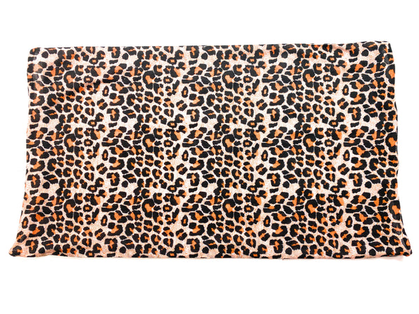 Mia Beauty Multipurpose Headband face mask neck scarf beanie cap ponytail holder headscarf tube top skirt in leopard print.