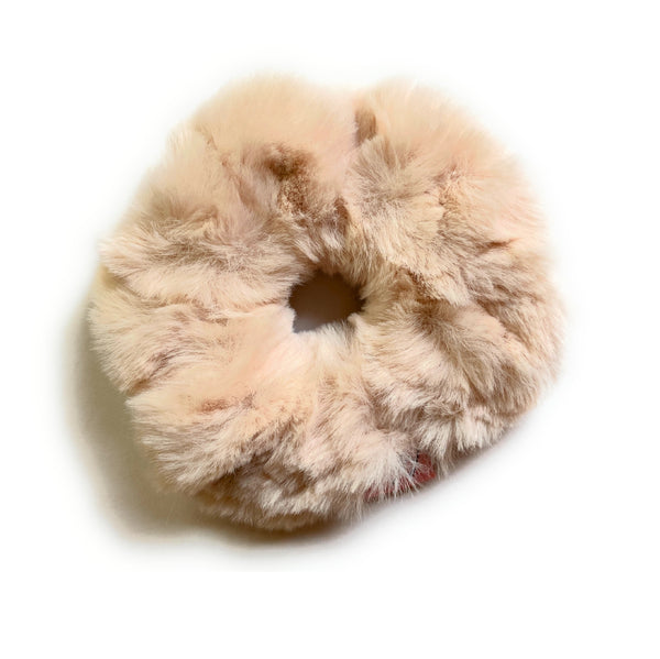 Furry Scrunchie - tan