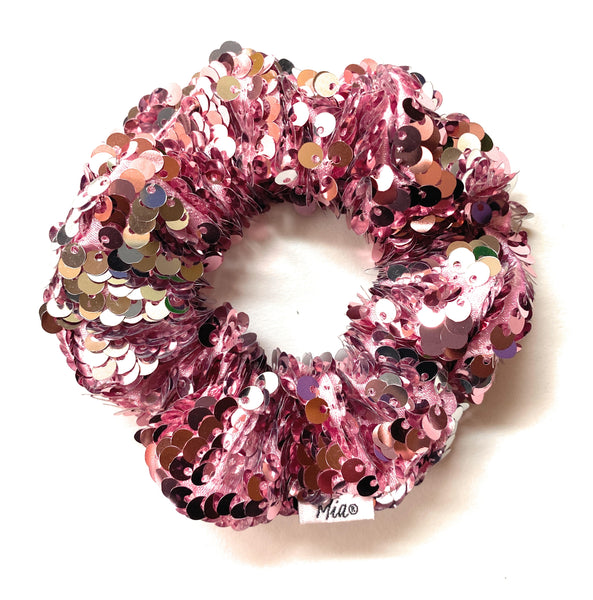 Sequins Scrunchie - pink