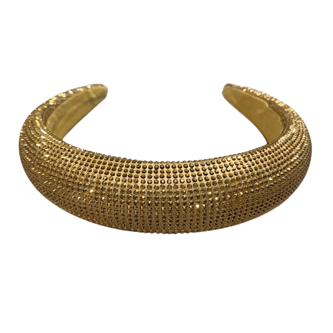 Padded Sparkle  Headband - Bronze