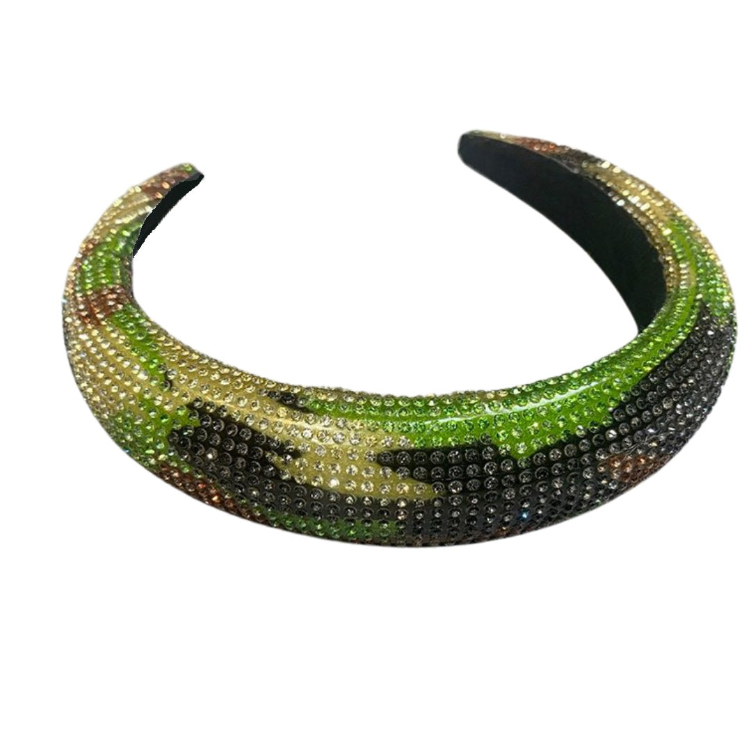 Padded Sparkle  Headband - Camouflage