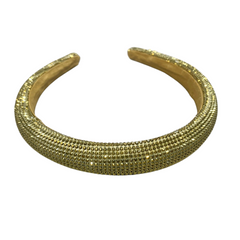 Padded Sparkle  Headband - Gold