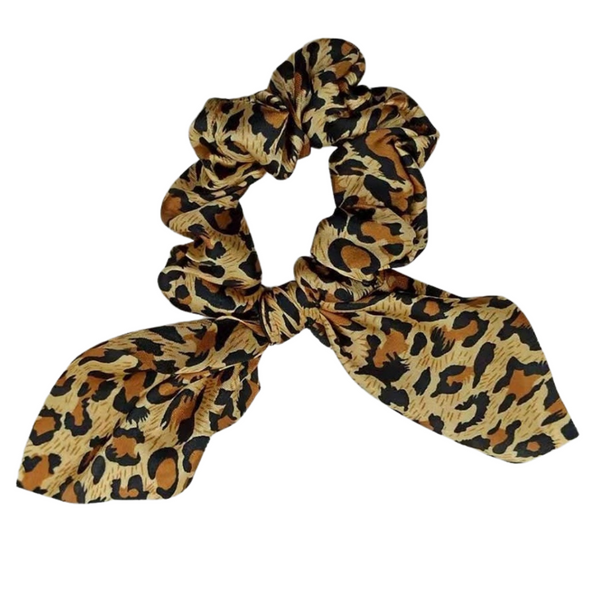 Scrunchie + Short Tie - Leopard