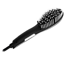 Mia® Hot Brush Hair Straightener Appliance - black color - by #MiaKaminski of #MiaBeauty #mia #beauty #hair #hairstylingtool #brush #hairappliance
