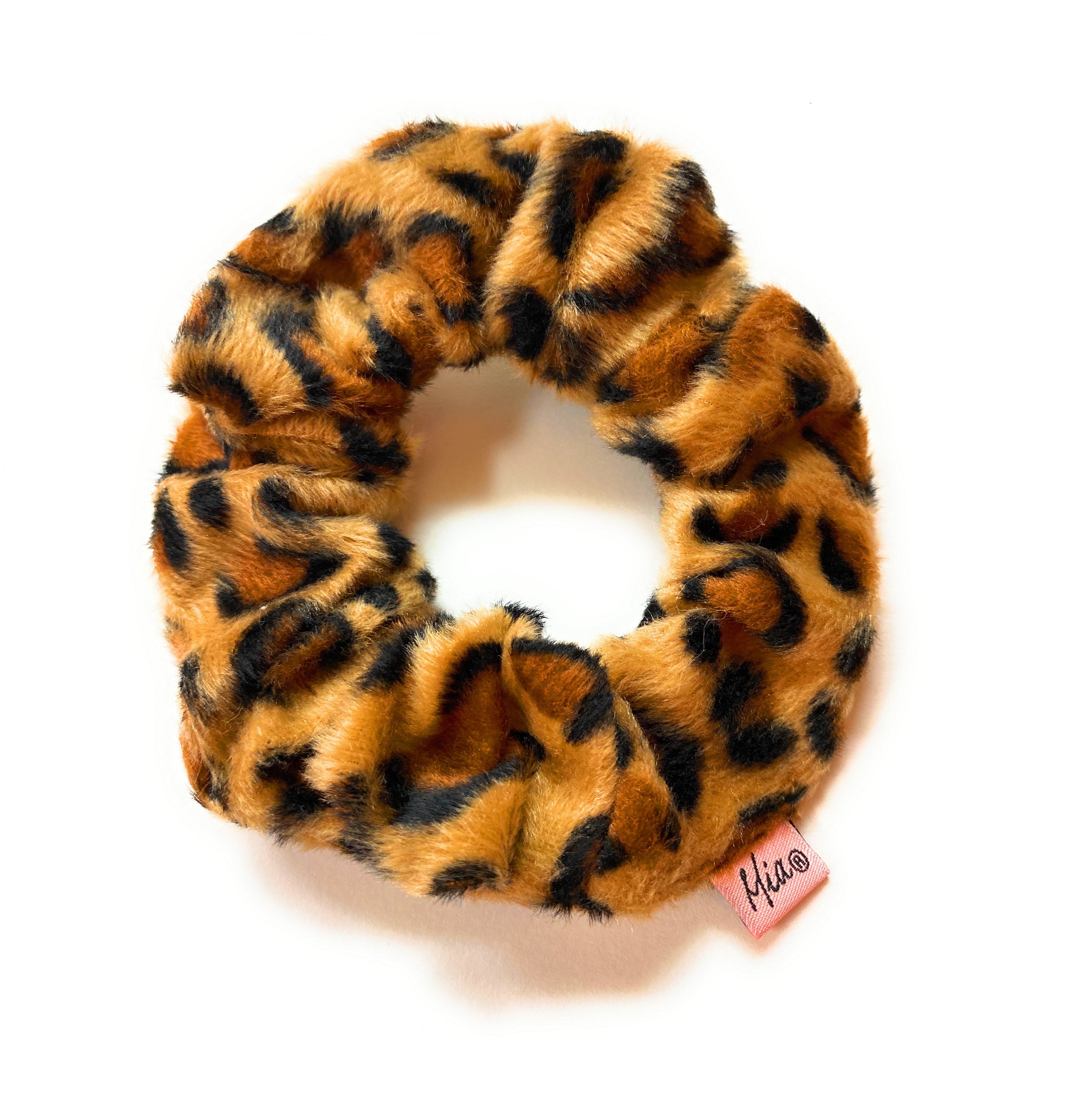 Microfiber Wet Scrunchie - leopard