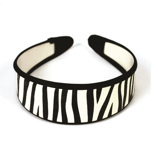 Zebra Headband - Black + White