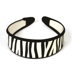 Mia® Zebra Print Wide Headband - black and white - #MiaBeauty #Mia #beauty #headbands