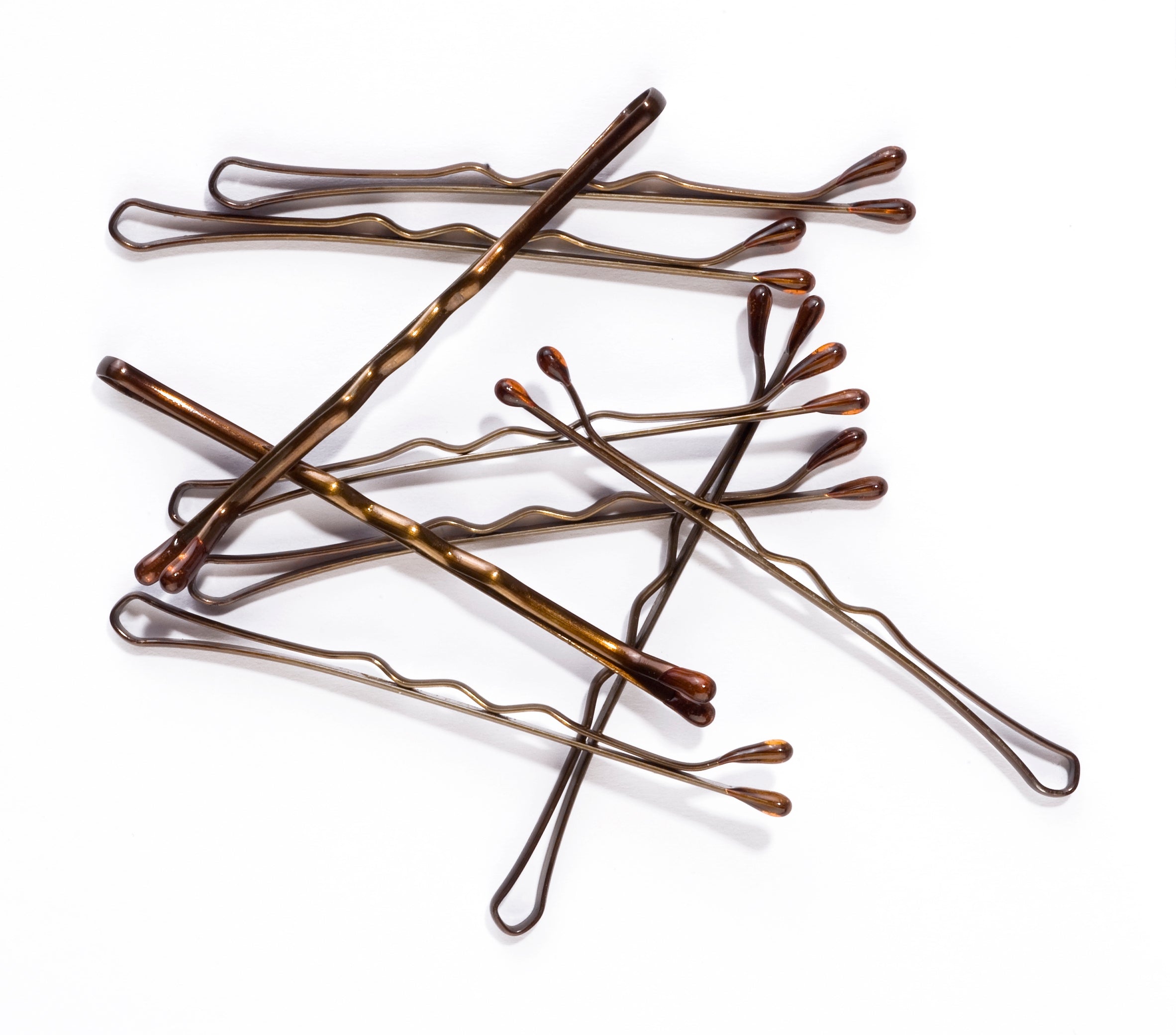 Mia Bobby Pins - Color Blends - Medium Brown and Dark Brown - 50 Pieces