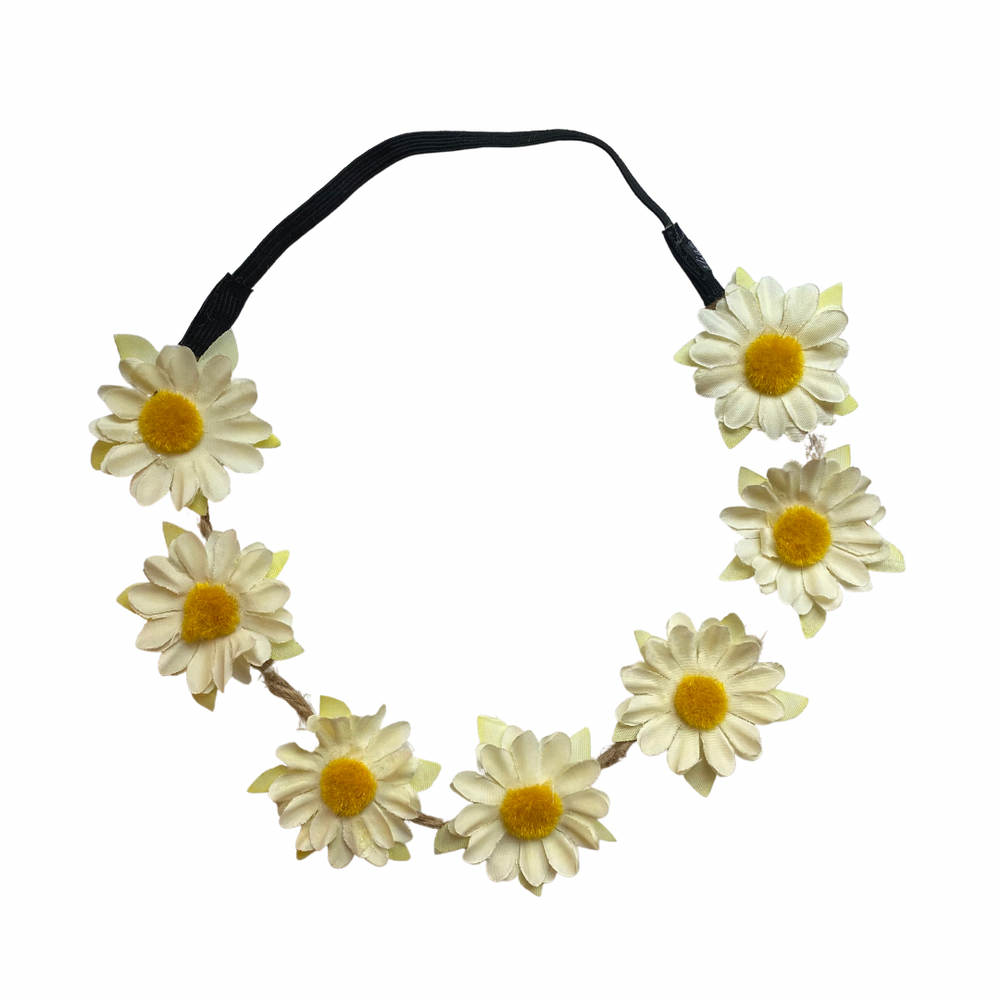 Mia® Beauty Flower Halo Headband - cream Daisies 