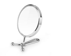 Mia® 10x/1x Folding Mirror - Handheld + Table + Wall - Poli/shed Chrome - shown folded - #MiaKaminski #Mia #MiaBeauty #beauty #hair #lovethis #love #life #woman #mirrors #vanitymirror