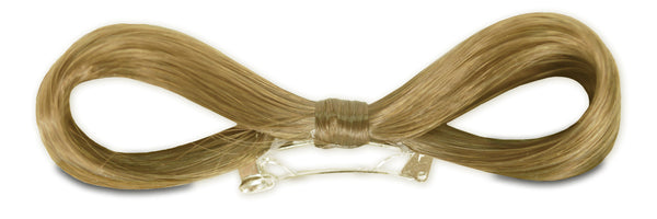 Mia® Hair Bow Barrette™ - Blonde - side view - designed by #MiaKaminski of #MiaBeauty #HairBow #Bow #SyntheticWigBow